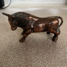Brass bronze bull for sale  ST. AUSTELL