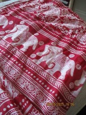 Red elephant print for sale  BASINGSTOKE