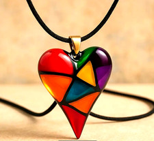 Collana ciondolo cuore usato  Poggio Renatico