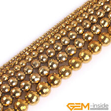 Contas de hematita natural facetadas douradas revestidas metálicas reflexos 15" não magnéticas comprar usado Contas de hematita natural facetadas douradas revestidas metálicas reflexos 15" não magnéticas comprar usado  Enviando para Brazil