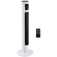 Usado, Ventilador de torre HOMCOM 38 polegadas com oscilação 3 velocidades interno, branco, recondicionado comprar usado  Enviando para Brazil
