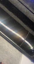 Moissanite tennis bracelet for sale  LONDON