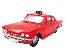 Lucky Toys Hong Kong 1:28 Ford Consul Capri Taxi 1963 carro de fricção de plástico quase perfeito`65 comprar usado  Enviando para Brazil