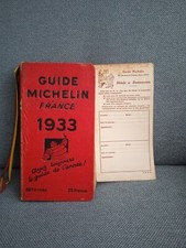 Guide michelin 1933 d'occasion  Paris XIX