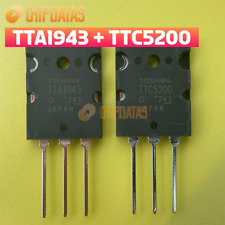 5 pares de transistor de energia Toshiba novo TTA1943 + TTC5200 TO-3PL PNP comprar usado  Enviando para Brazil