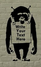 Banksy monkey stencil for sale  INVERURIE