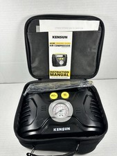 Usado, Bomba compressor de ar portátil KENSUN AC/DC para carro 12V e casa 110 volts pneu comprar usado  Enviando para Brazil