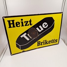 Emailschild heizt treue gebraucht kaufen  Kirchweidach