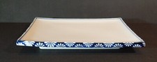 Prato de porcelana japonês retangular sushi sashimi design azul crisântemo, usado comprar usado Prato de porcelana japonês retangular sushi sashimi design azul crisântemo, usado comprar usado  Enviando para Brazil
