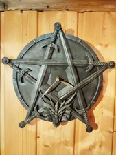 Wanduhr gothic pentagramm gebraucht kaufen  Winkelhaid