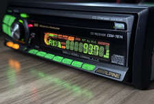 ALPINE CARRO ÁUDIO ESTÉREO NO PAINEL UNIDADE DE CD OLD SCHOOL CDM-7874 VINTAGE RARO! SUB EQ comprar usado  Enviando para Brazil