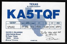 Qsl radio card d'occasion  Expédié en Belgium