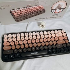 Onitoon BT + Teclado Wireless Dual Mode, G70, Teclas Redondas Retrô, Novo comprar usado  Enviando para Brazil
