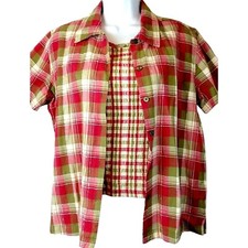 Conjunto de blusa top grama limão xadrez pequena regata xadrez cami viagem de verão comprar usado  Enviando para Brazil