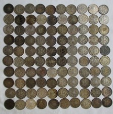 Sammlung 100 silbermünzen gebraucht kaufen  Borna
