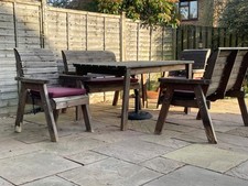 Seater chunky rustic for sale  BASINGSTOKE