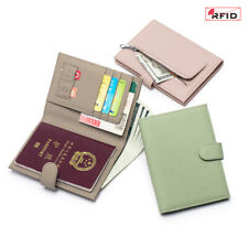 Carteira de viagem carteira de viagem multifuncional porta passaporte fino RFID couro genuíno comprar usado  Enviando para Brazil