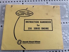 Manual de instruções Detroit Diesel Allison para aeronaves com motores série 250, usado comprar usado  Enviando para Brazil