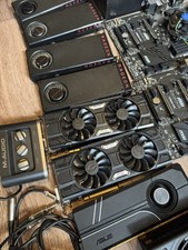 Lote de piezas de PC a granel - 7 GPU RX 580/480 + 4 EVGA 1300W PSU + 4 Mobos con CPU segunda mano  Embacar hacia Mexico