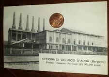Cartolina d'epoca paesagg Italia Lombar Bergamo Calusco d Adda Cemento Officine  comprar usado  Enviando para Brazil