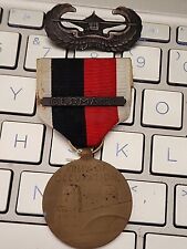 CRACHÁ PLANADOR PRATA ESTERLINA EXÉRCITO SEGUNDA GUERRA MUNDIAL + MEDALHA DE OCUPAÇÃO DO JAPÃO COM FECHO -RARO- comprar usado  Enviando para Brazil
