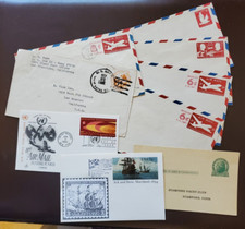 9 sobres y tarjetas postales de Estados Unidos con estampillas - Lote #2286 segunda mano  Embacar hacia Mexico