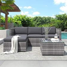 Merax grey rattan for sale  NORTHAMPTON