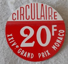 vintage car badges monaco for sale  VENTNOR
