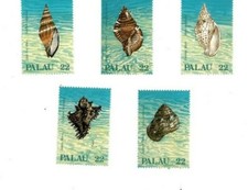 Palau - 1987 - Conchas do mar - Conjunto de 5 selos - Scott #150-4 - MNH comprar usado  Enviando para Brazil