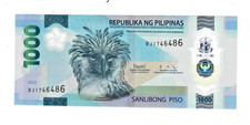 Novo polímero Filipinas UNC 1000 Piso, usado comprar usado Novo polímero Filipinas UNC 1000 Piso, usado comprar usado  Enviando para Brazil