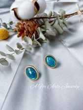 S925 orecchini blu usato  Modena