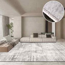 Tapete lavável cinza claro luxo tapetes grandes sala de estar sala de estudo tapete comprar usado  Enviando para Brazil