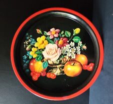 BANDEJA METAL VINTAGE. AÑOS 60. BODEGON. MOTIVO FLORAL. comprar usado  Enviando para Brazil