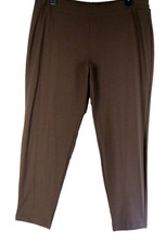 Usado, NOVA Calça de Tornozelo Eileen Fisher Stretch Crepe Fina em Chocalate Escuro - 3X #P3396 comprar usado  Enviando para Brazil