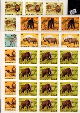 PB 12X AJMAN - MNH - IMPERFEITO - ANIMAIS SELVAGENS - ELEFANTES - ZEBRA - LEÕES - CAMELOS  comprar usado  Enviando para Brazil
