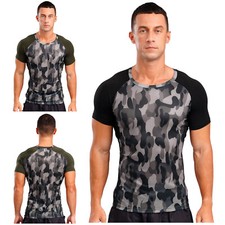 Moletom masculino de secagem rápida blusa regata muscular camisa de praia atlética masculina comprar usado  Enviando para Brazil