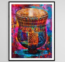 Vibrant kanjira intricate for sale  Shipping to United Kingdom