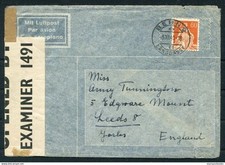 1940 airmail censor for sale  LONDON