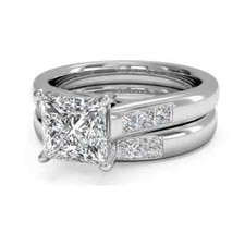 Conjunto de aliança de casamento de noivado de ouro branco sólido 10K 1,50 quilate princesa moissanita comprar usado Conjunto de aliança de casamento de noivado de ouro branco sólido 10K 1,50 quilate princesa moissanita comprar usado  Enviando para Brazil