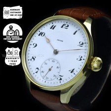 Usado, Relógio de pulso masculino vintage clássico mecânico dourado relógio de pulso masculino Invar 1905 Movt comprar usado  Enviando para Brazil