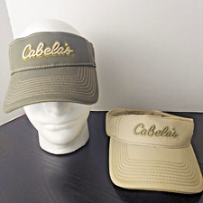 CABELAS Parasol Sombrero OSFM Bordado Gancho 'n Loop Par - Juego de 2 Gris Tostado segunda mano  Embacar hacia Mexico