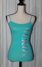 Regata Aeropostale Feminina Logotipo Favorito Cami XS Azul/Verde Alça Ajustável comprar usado  Enviando para Brazil