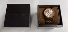 Usado, Relógio feminino Michael Kors MK6077 Ritz mostrador ouro rosa aço inoxidável cronógrafo comprar usado  Enviando para Brazil