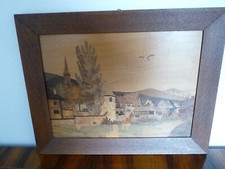 Superbe tableau marqueterie d'occasion  France