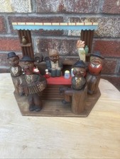 Soberbo Vintage Anri Art Conjunto de Barras de Madeira Esculpida Etiqueta Original Anos 1950 comprar usado  Enviando para Brazil