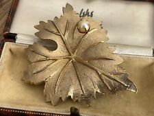 Vintage leaf brooch for sale  NOTTINGHAM