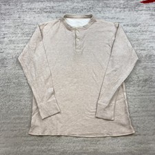 Camisa LL Bean River Drivers Henley bege grande lã bronzeada duas camadas base preppy comprar usado Camisa LL Bean River Drivers Henley bege grande lã bronzeada duas camadas base preppy comprar usado  Enviando para Brazil