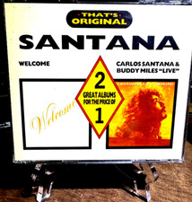 CD:SANTANA~2 albums on 1 ~Welcome/Buddy Miles " Live" Extremely Rare! comprar usado  Enviando para Brazil