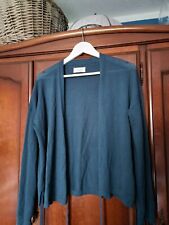 Wool teal cardigan for sale  HALIFAX