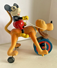 Brinquedo mecânico vintage Disney Mickey Riding Pateta (Trabalhando) Schylling, usado comprar usado  Enviando para Brazil